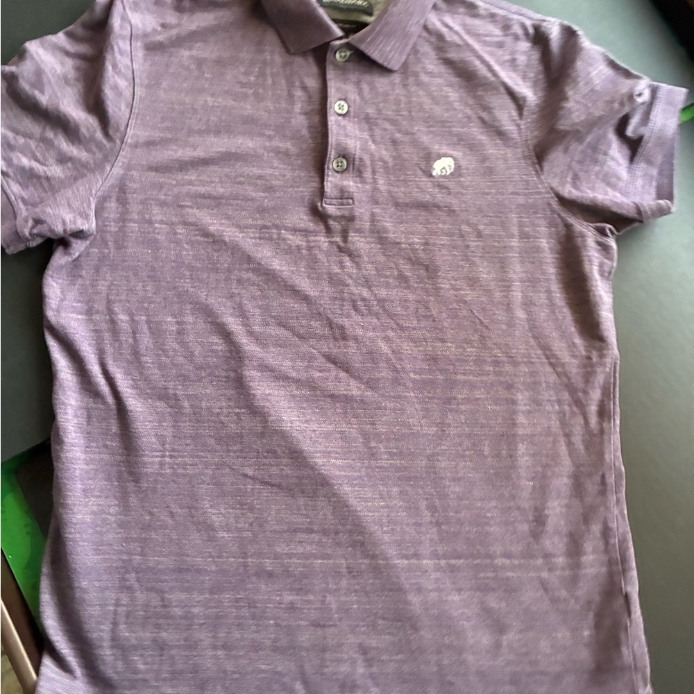 Banana Republic Heathered Purple Polo Shirt